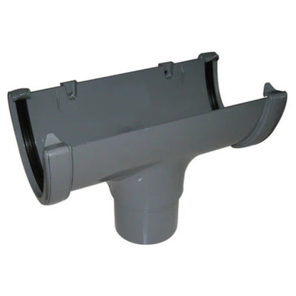 Floplast Hi - Cap Round Running Outlet Gutter - JJ Building Materials