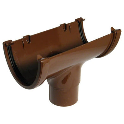 Floplast Hi - Cap Round Running Outlet Gutter - JJ Building Materials