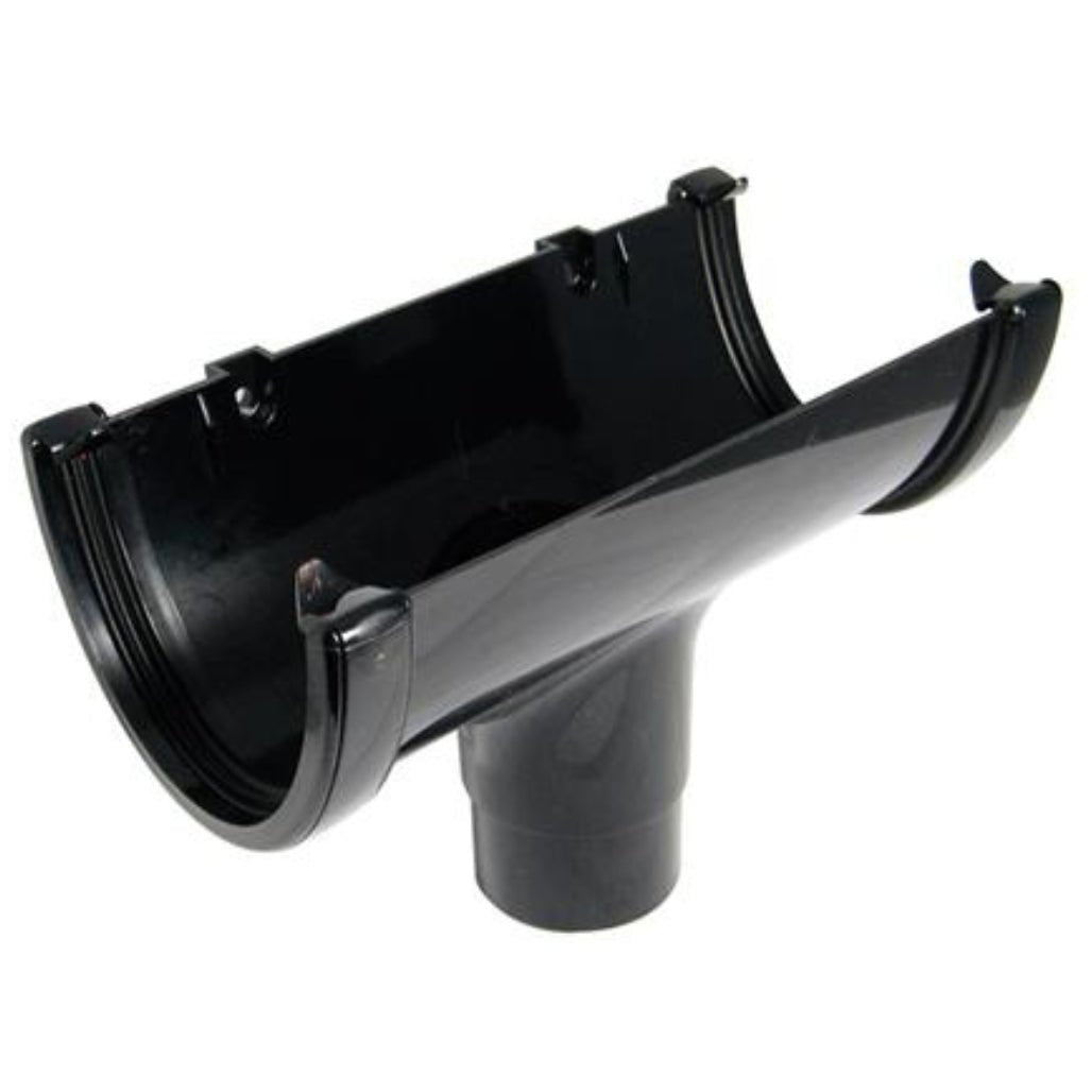 Floplast Hi - Cap Round Running Outlet Gutter - JJ Building Materials