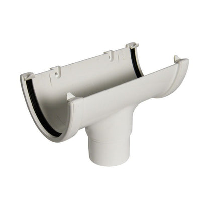 Floplast Hi-Cap Round Running Outlet Gutter - JJ Building Materials