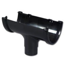 Floplast Hi - Cap Round Running Outlet Gutter - JJ Building Materials