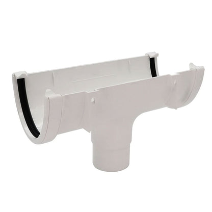 Floplast Hi - Cap Round Running Outlet Gutter - JJ Building Materials