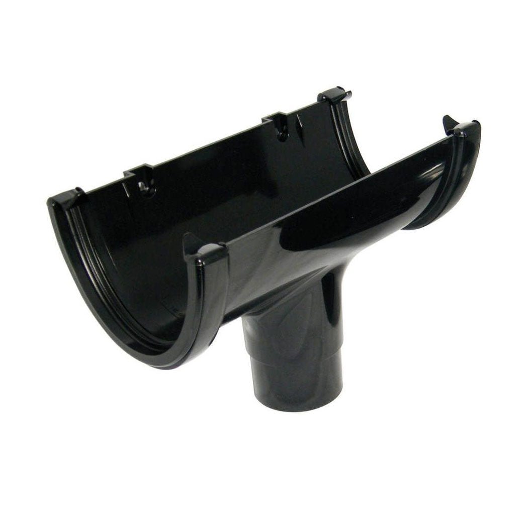 Floplast Hi - Cap Round Running Outlet Gutter - JJ Building Materials