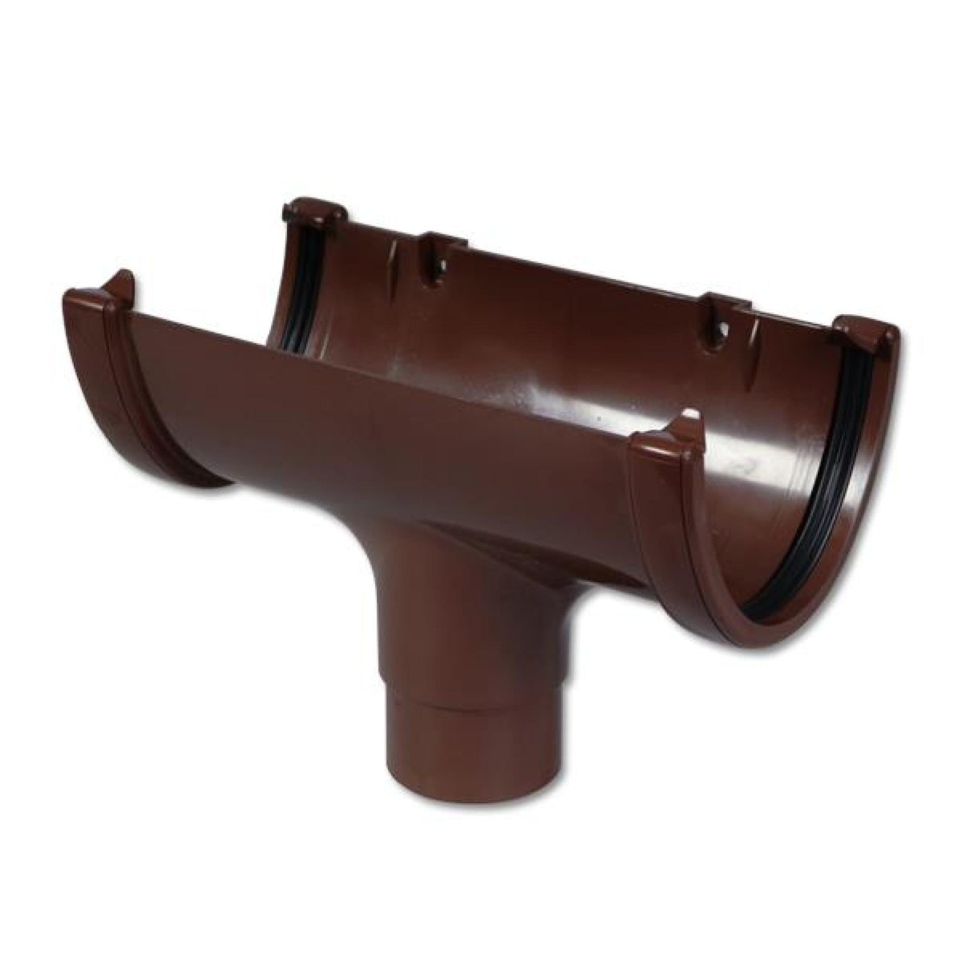 Floplast Hi-Cap Round Running Outlet Gutter - JJ Building Materials