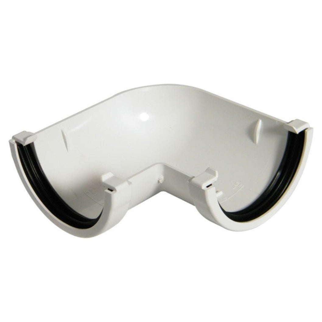 Floplast MiniFlo 135 Degree Angle 76mm Gutter - JJ Building Materials