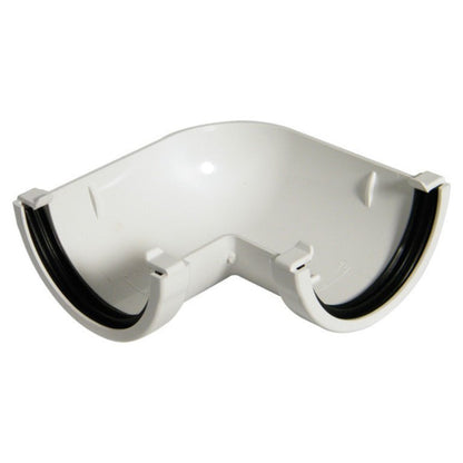 Floplast MiniFlo 90 Degree Angle 76mm Gutter - JJ Building Materials