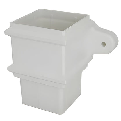 Floplast Pipe Square Socket 65mm With Fixing Lugs - JJ Building Materials