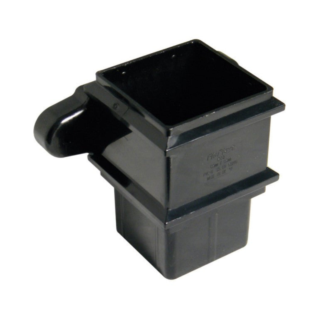 Floplast Pipe Square Socket 65mm With Fixing Lugs - JJ Building Materials