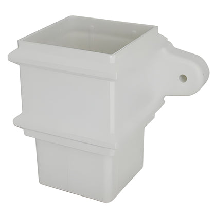Floplast Pipe Square Socket 65mm With Fixing Lugs