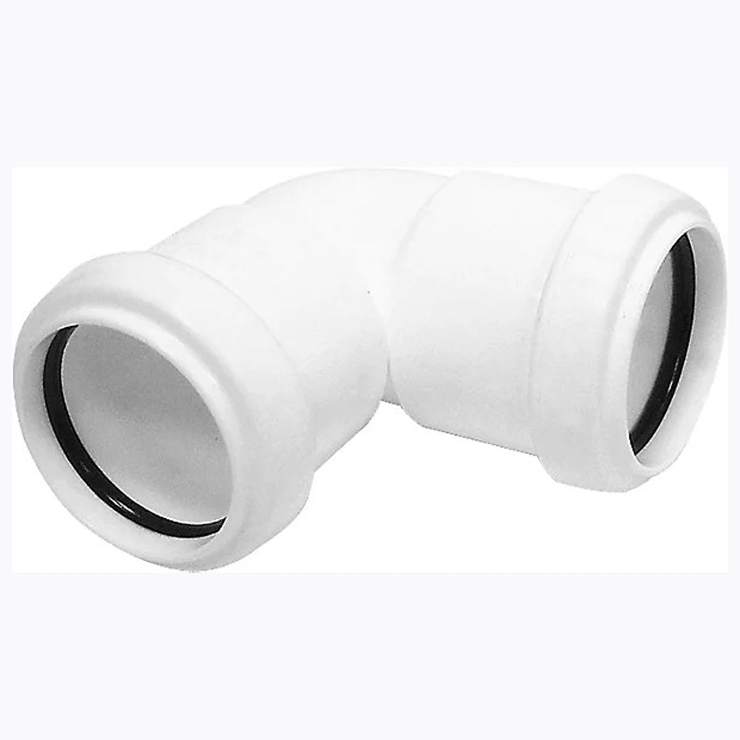 Floplast Push Fit Waste 90 Degree Knuckle - JJ Building Materials