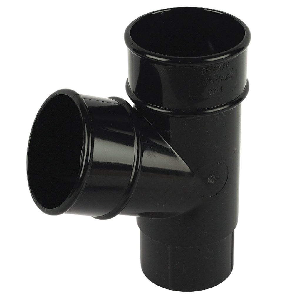 Floplast Round 112 Degree Branch 68mm Downpipe - JJ Building Materials