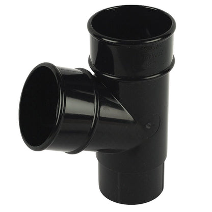 Floplast Round 112 Degree Branch 68mm Downpipe - JJ Building Materials