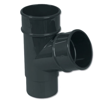 Floplast Round 112 Degree Branch 68mm Downpipe - JJ Building Materials