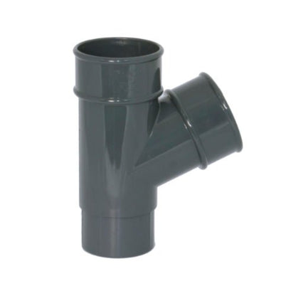 Floplast Round 112 Degree Branch 68mm Downpipe - JJ Building Materials
