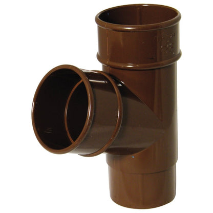 Floplast Round 112 Degree Branch 68mm Downpipe - JJ Building Materials