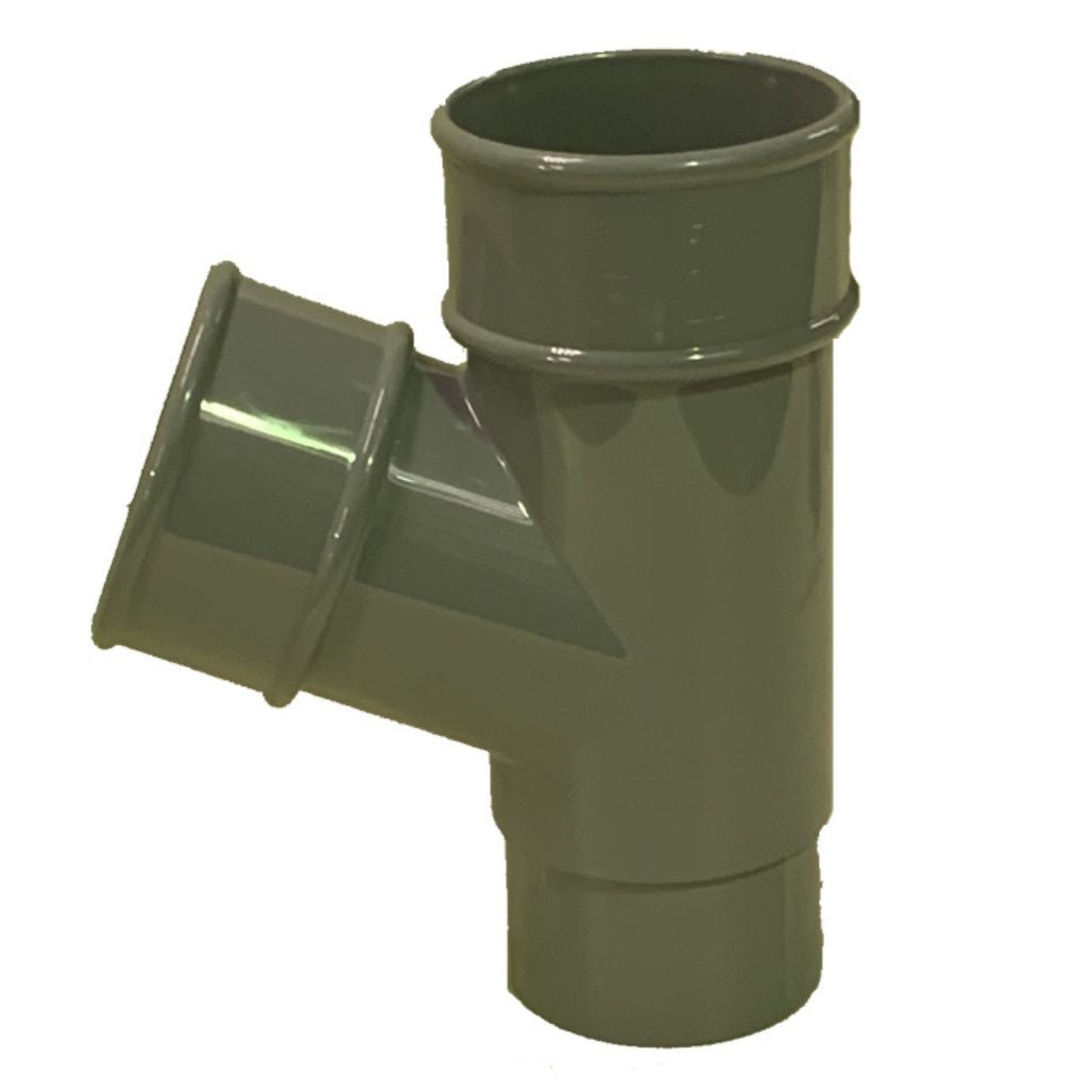Floplast Round 112 Degree Branch 68mm Downpipe - JJ Building Materials