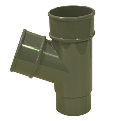 Floplast Round 112 Degree Branch 68mm Downpipe - JJ Building Materials