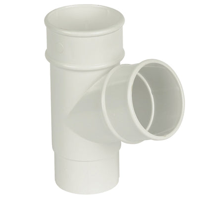 Floplast Round 112 Degree Branch 68mm Downpipe