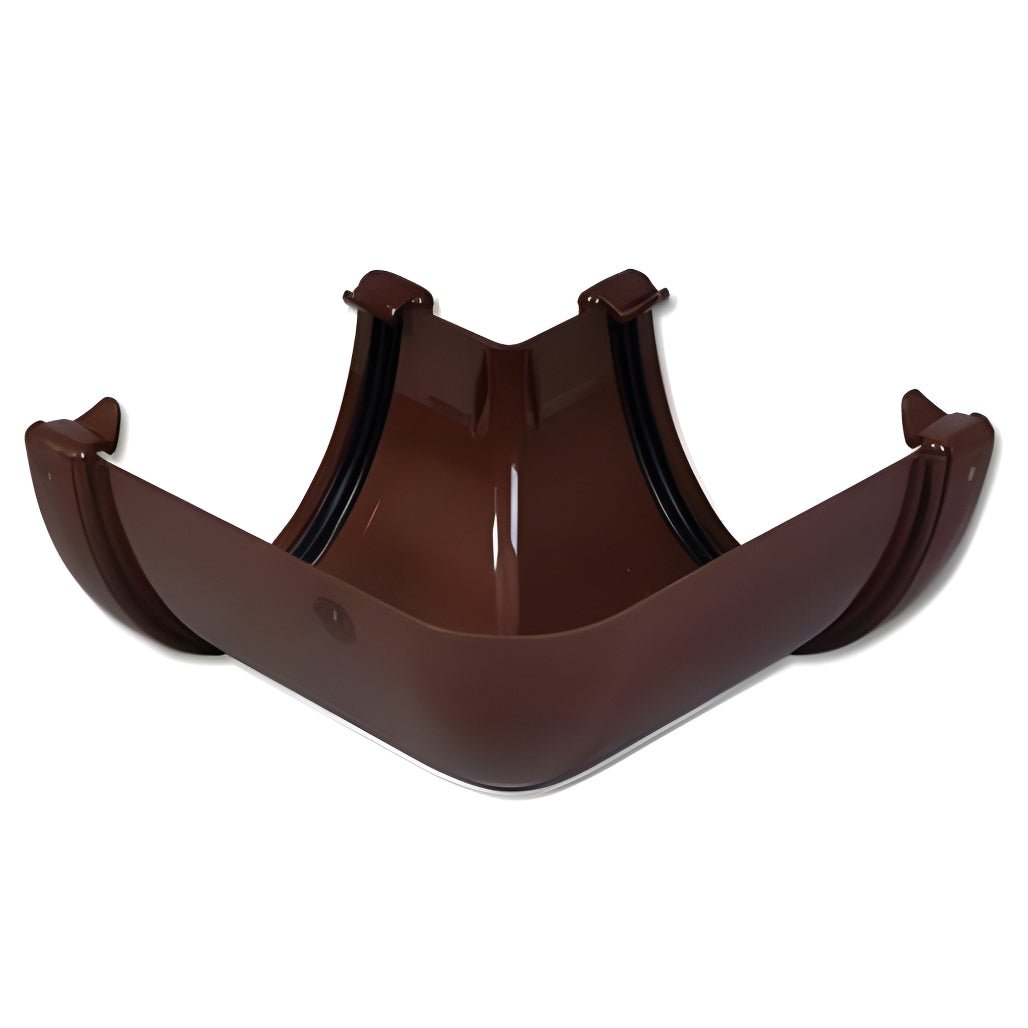 Floplast Round Hi - Cap Angle Gutter - JJ Building Materials
