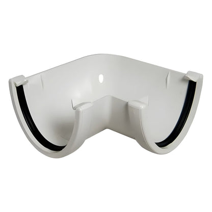 Floplast Round Hi - Cap Angle Gutter - JJ Building Materials