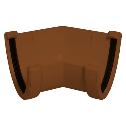 Floplast Round Hi - Cap Angle Gutter - JJ Building Materials