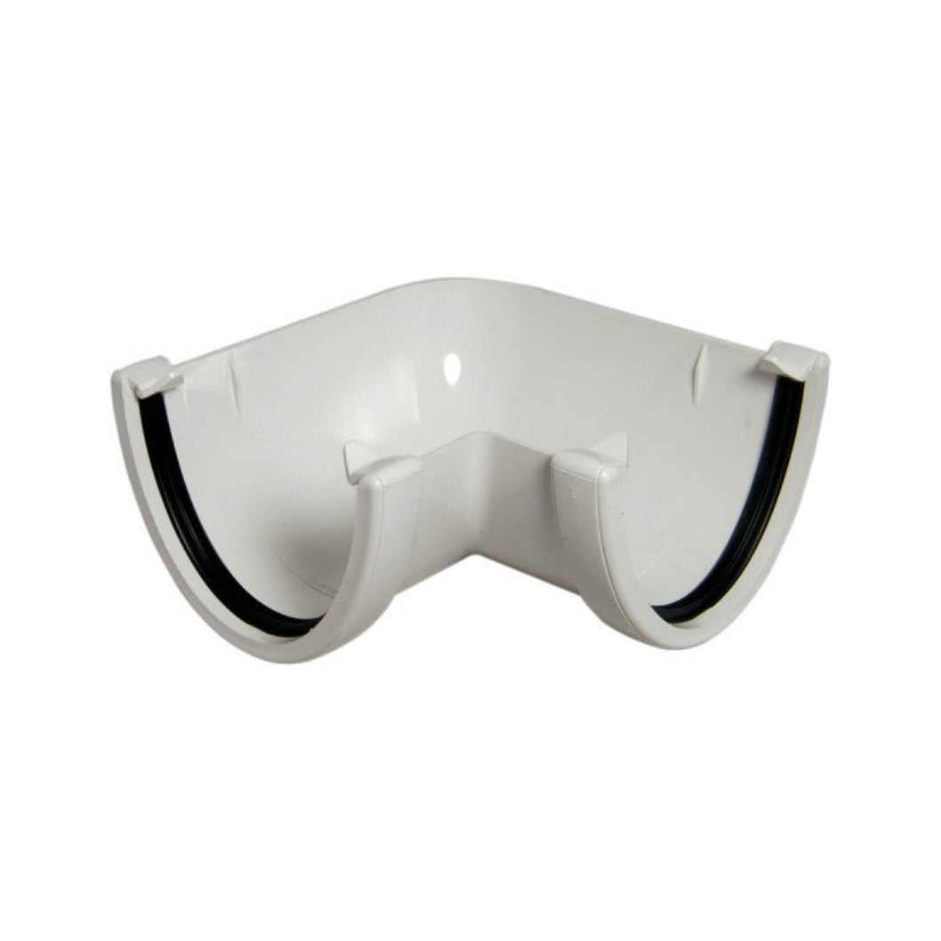 Floplast Round Hi-Cap Angle Gutter - JJ Building Materials