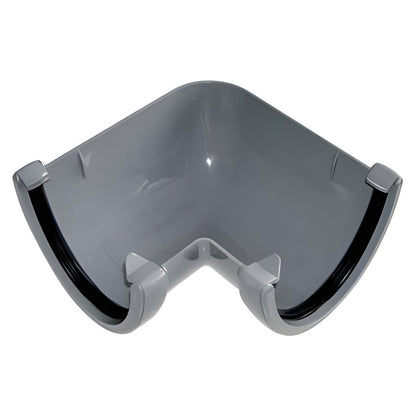 Floplast Round Hi - Cap Angle Gutter - JJ Building Materials