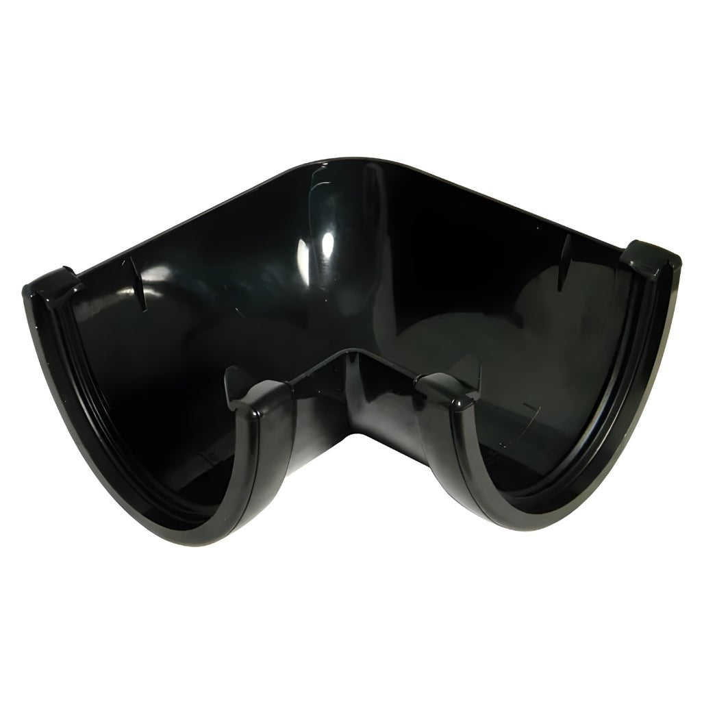 Floplast Round Hi - Cap Angle Gutter - JJ Building Materials