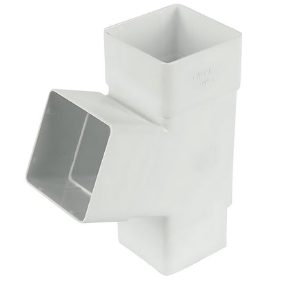 Floplast Square 112 Degree Branch 65mm Downpipe - JJ Building Materials
