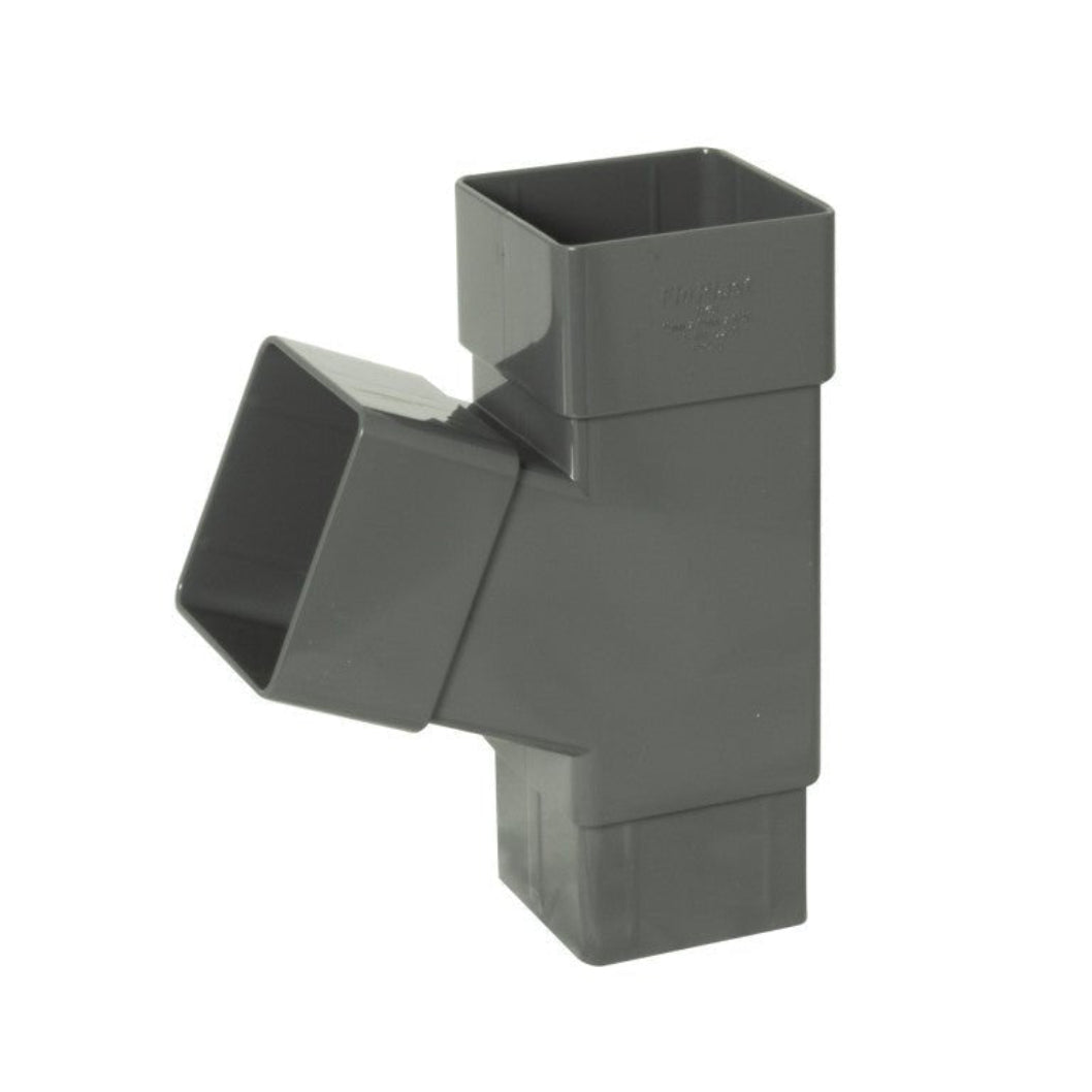 Floplast Square 112 Degree Branch 65mm Downpipe - JJ Building Materials