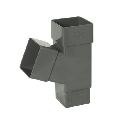 Floplast Square 112 Degree Branch 65mm Downpipe - JJ Building Materials