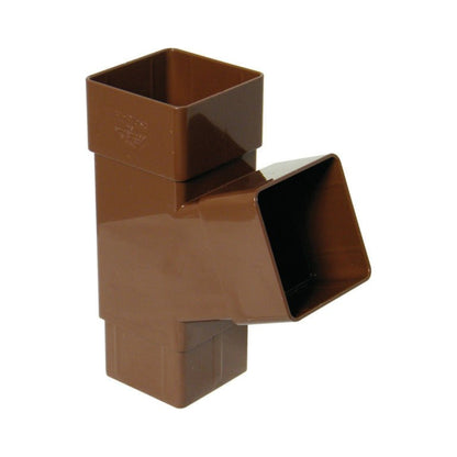Floplast Square 112 Degree Branch 65mm Downpipe - JJ Building Materials