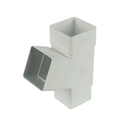 Floplast Square 112 Degree Branch 65mm Downpipe - JJ Building Materials
