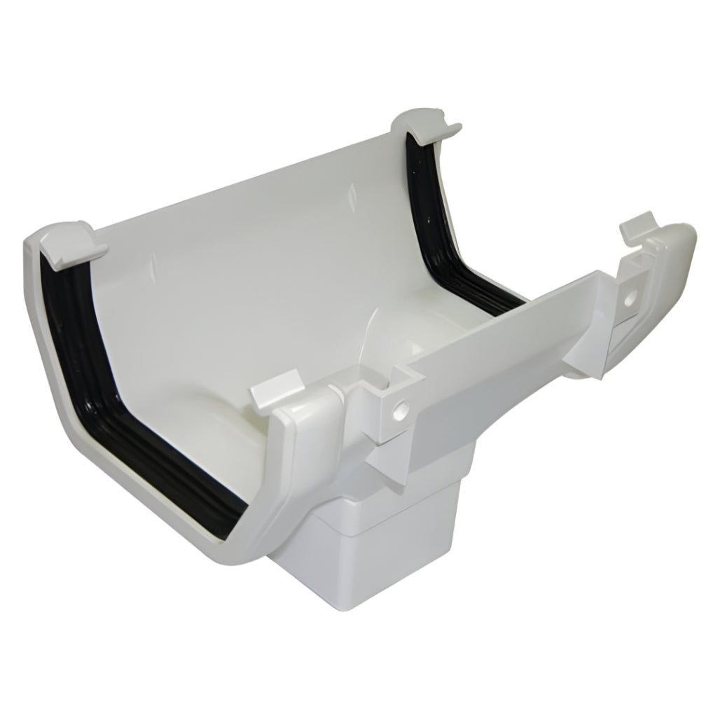 Floplast Square 114mm Running Outlet - JJ Building Materials