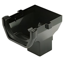 Floplast Square 114mm Stop End Outlet For Gutter