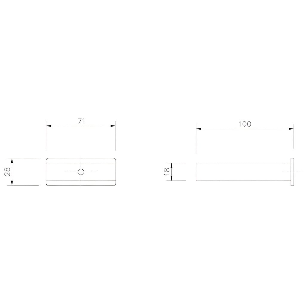 Floplast Square 65mm Single Fix Pipe Clip - JJ Building Materials