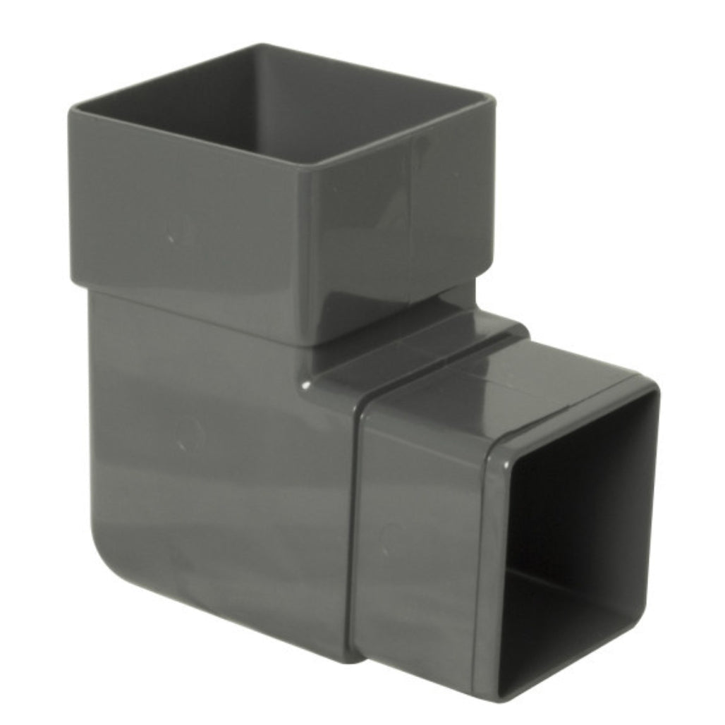 Floplast Square 90 Degree Bend 65mm Downpipe - JJ Building Materials