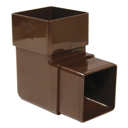 Floplast Square 90 Degree Bend 65mm Downpipe - JJ Building Materials