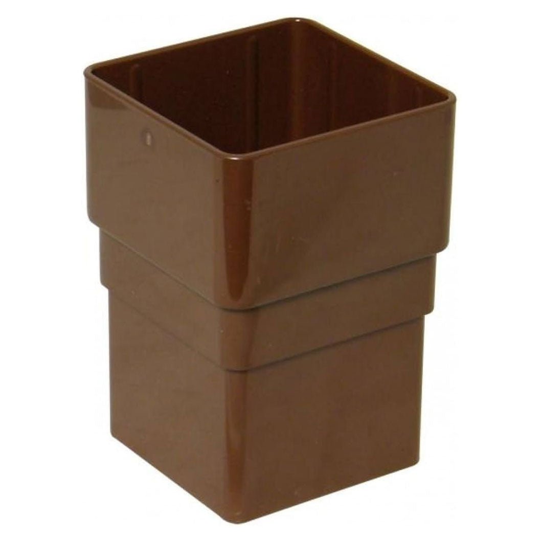 Floplast Square Downpipe 65mm Square Pipe Socket - JJ Building Materials