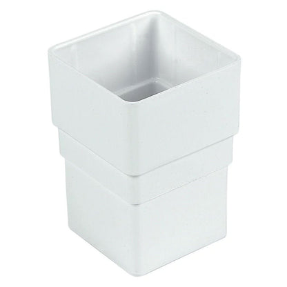 Floplast Square Downpipe 65mm Square Pipe Socket - JJ Building Materials