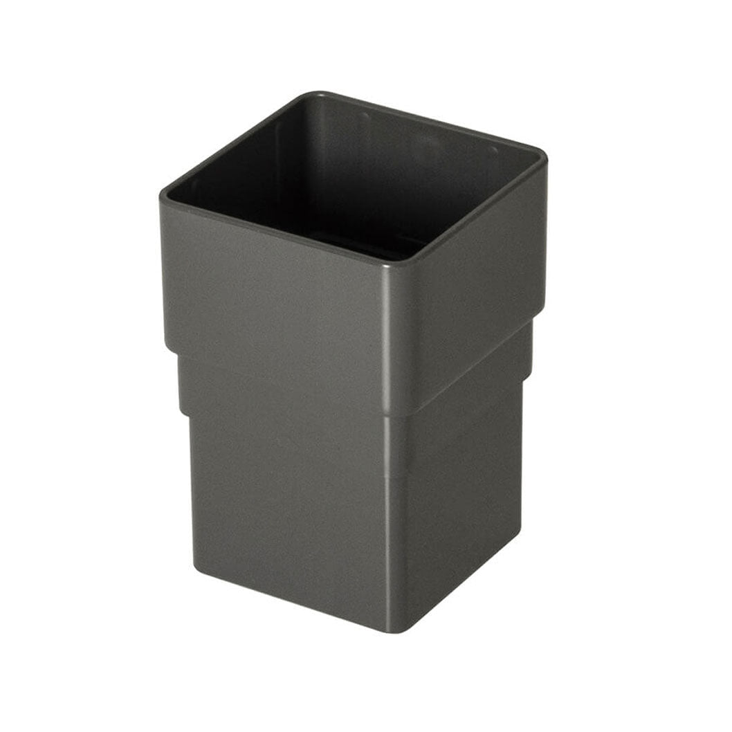 Floplast Square Downpipe 65mm Square Pipe Socket - JJ Building Materials