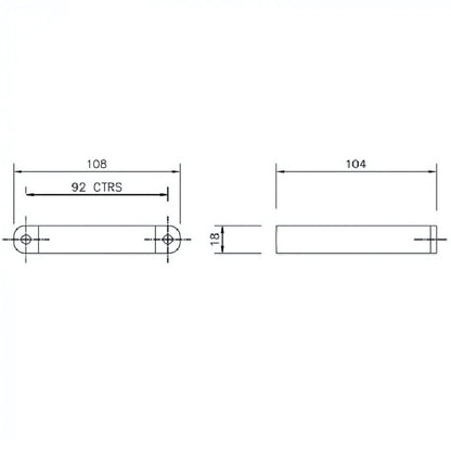 Floplast Square Downpipe Clip 65mm