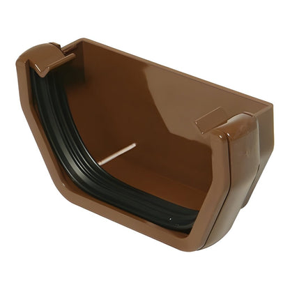 Floplast Square External Stop End For Gutter - JJ Building Materials