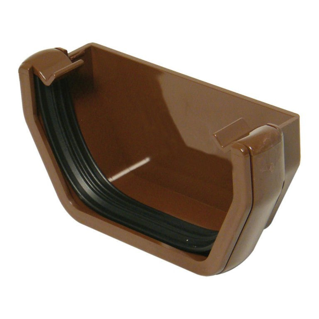 Floplast Square External Stop End For Gutter - JJ Building Materials