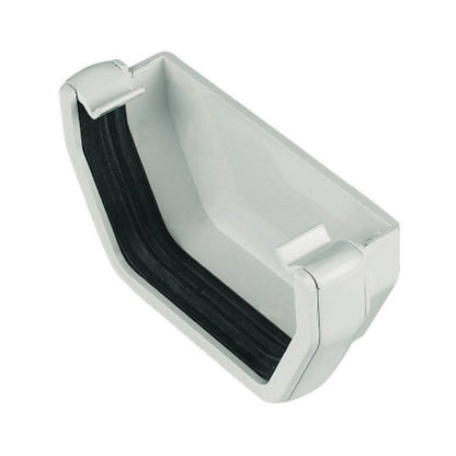 Floplast Square External Stop End For Gutter - JJ Building Materials