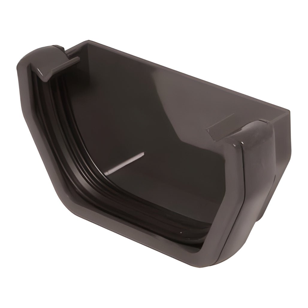 Floplast Square External Stop End For Gutter - JJ Building Materials