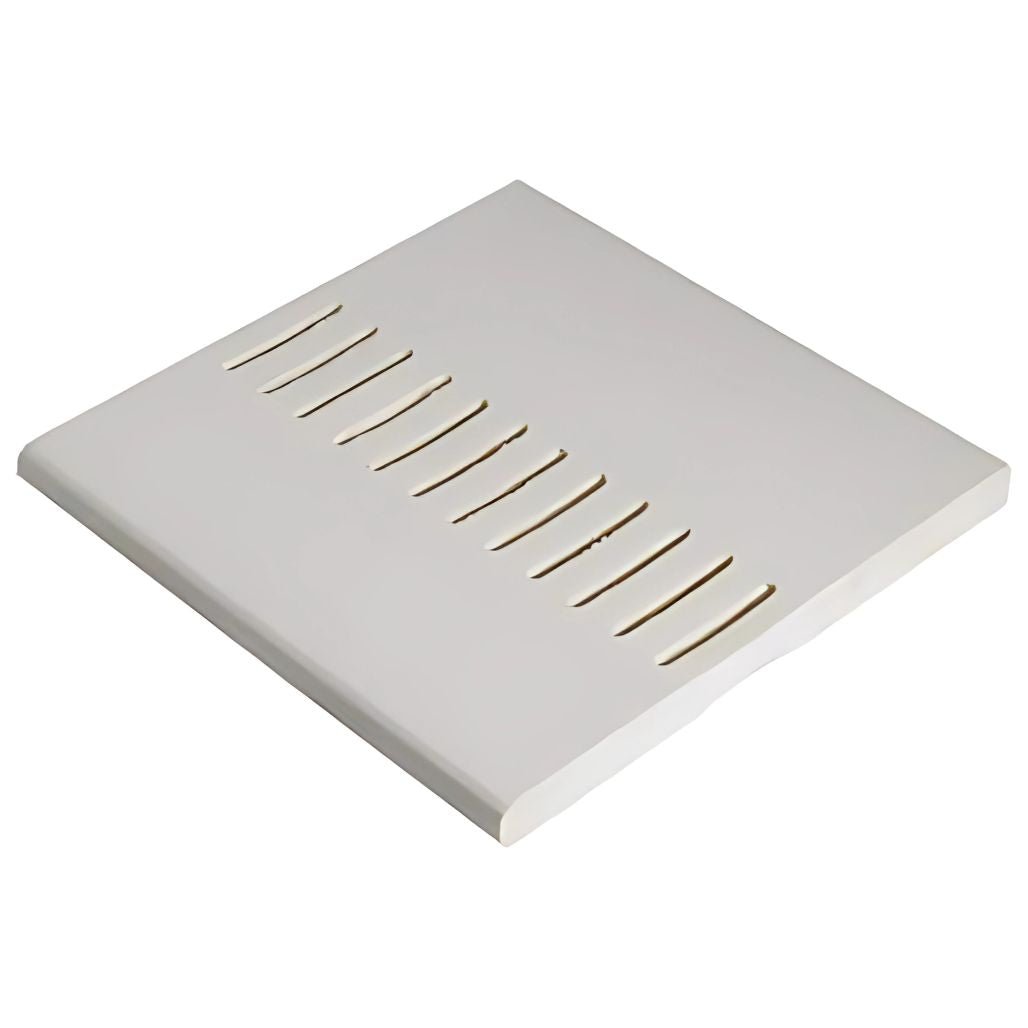 Floplast White 5m Soffit Board Vented Single Round Edge - JJ Building Materials
