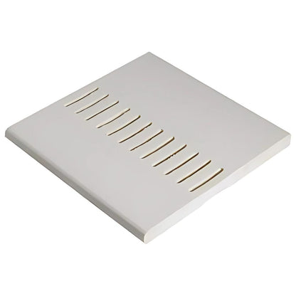 Floplast White 5m Soffit Board Vented Single Round Edge - JJ Building Materials