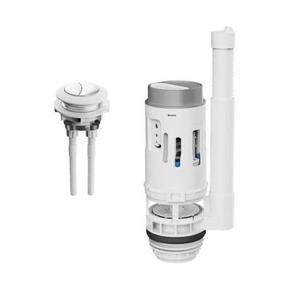 FlushDaddy Long Life Top Press Dual Flush Valve c/w 2" Outlet - JJ Building Materials
