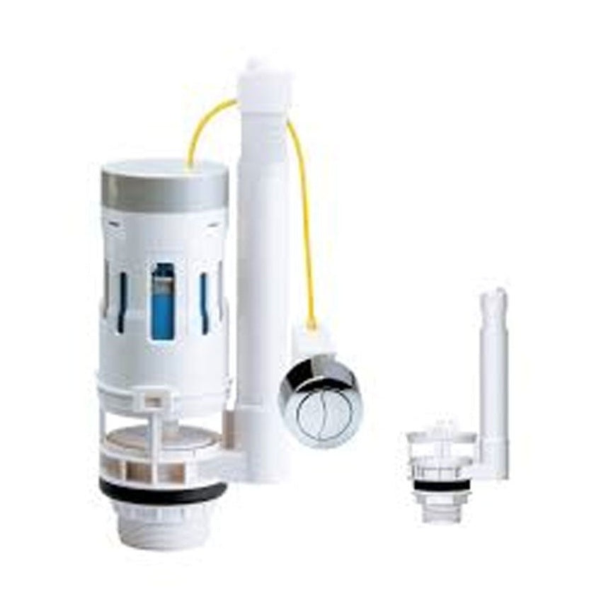 FlushDaddy Push Button Dual Flush Valve c/w 1.1/2" and 2" Outlet - JJ Building Materials